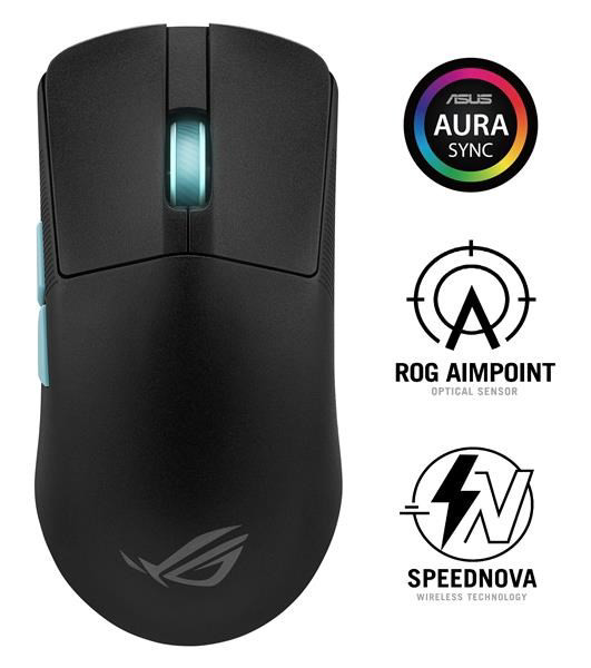 ASUS myš ROG Harpe Ace Aim Lab Edition, Bluetooth, černá