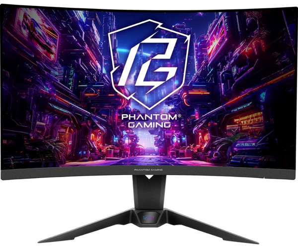 ASROCK LCD - 27" Gaming monitor PG27QRT2A, 2560 x 1440 QHD, 180Hz, 5000:1, 300cd/m2, 1ms, 2xHDMI, 1xDP